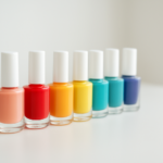 ジェルネイル - colorful gel nail polish bottles