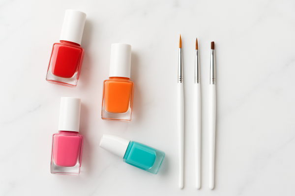 ネイルアート - vibrant nail polishes