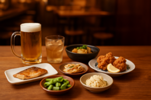 送迎会 - lively izakaya interior