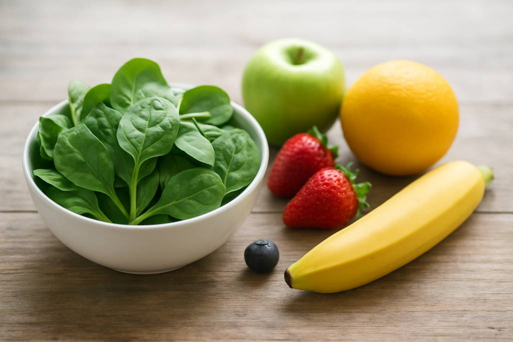原因 - fresh green spinach