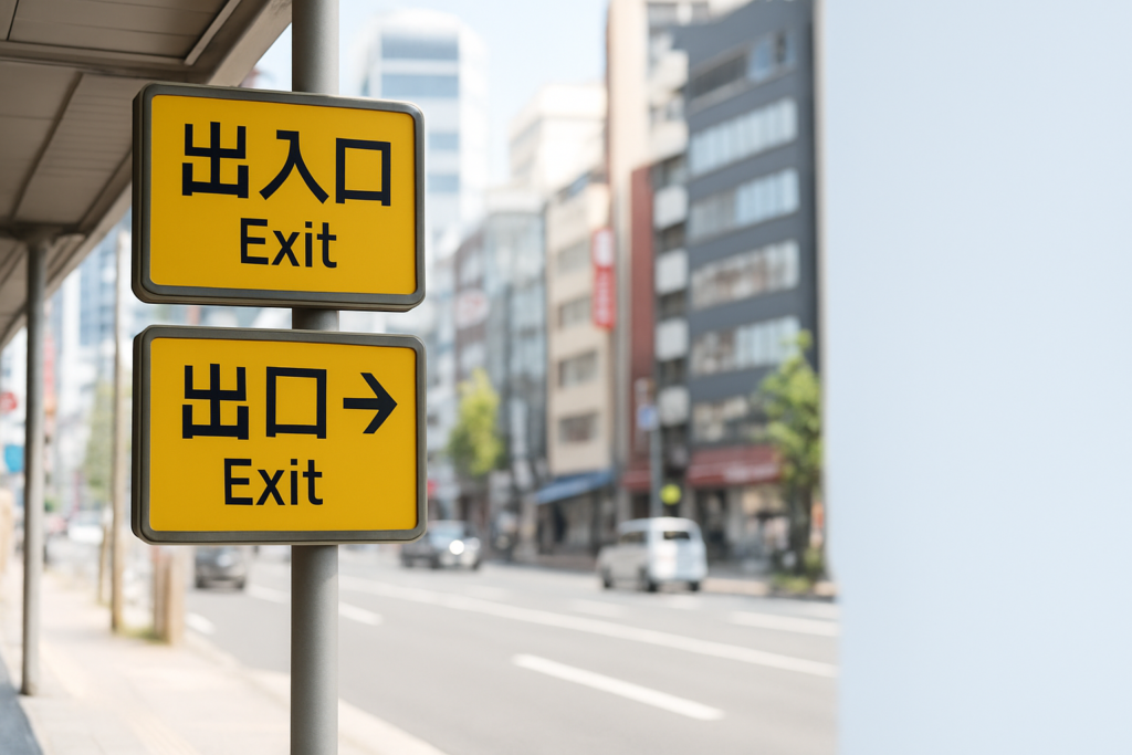 渋谷駅周辺 - Japanese train station exit signs