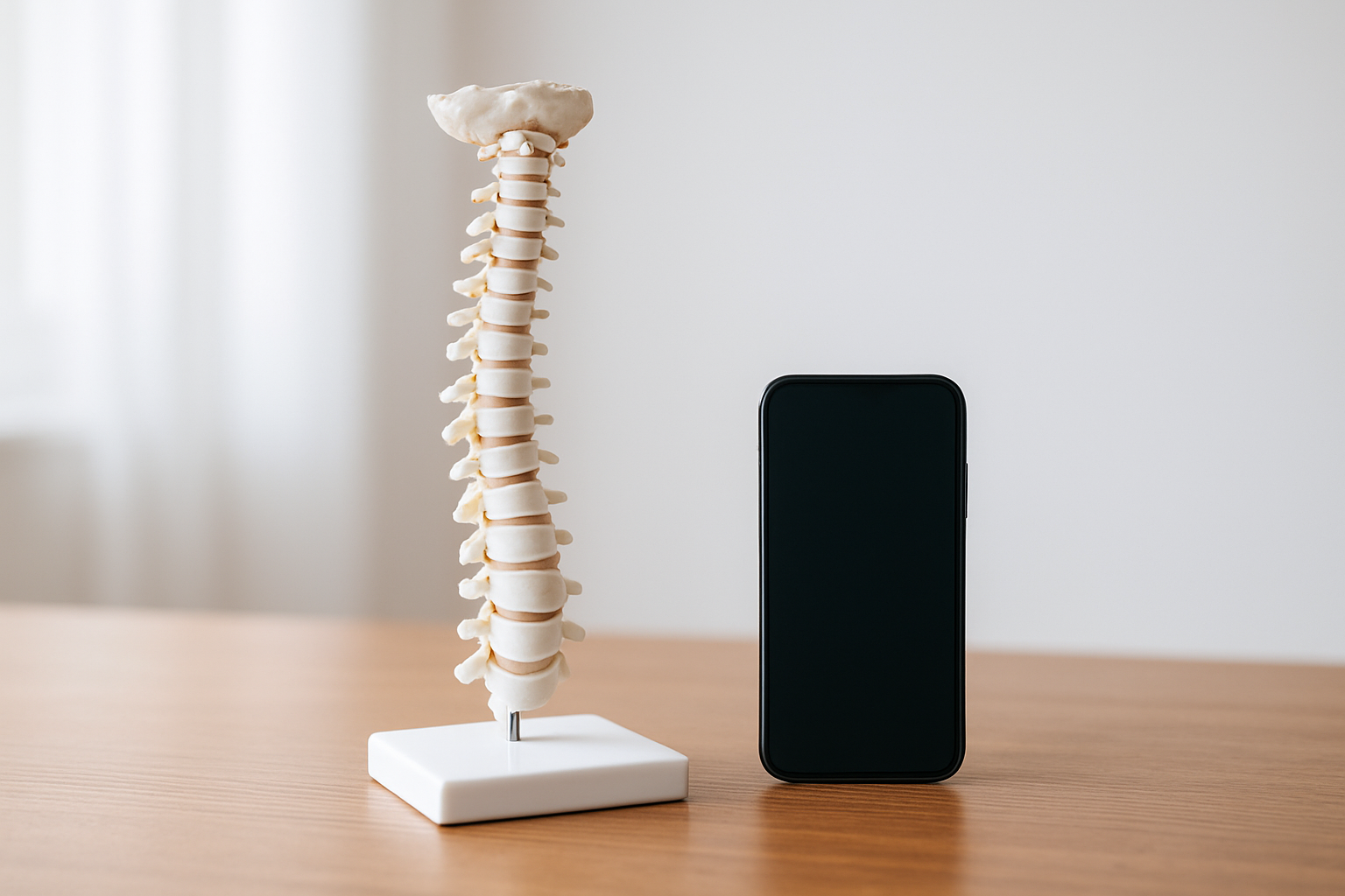 整骨院 - anatomical spine model