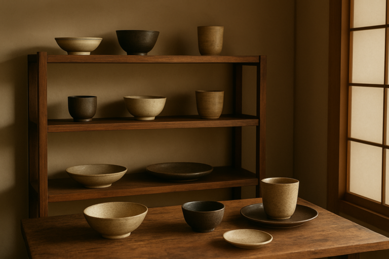 機能 - vintage wooden shelves