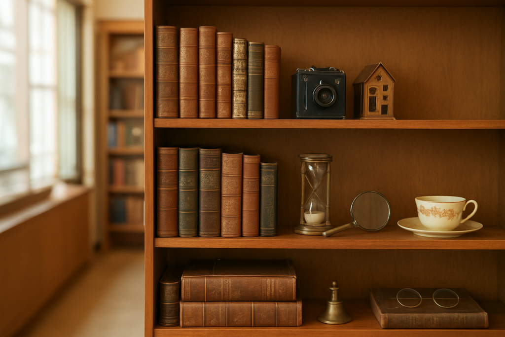ホームページ公開後 運用方法 - shelves of collectible antique books
