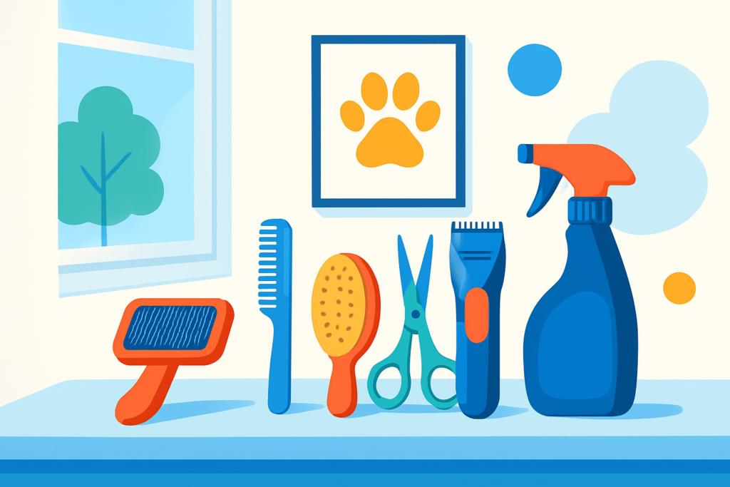 世田谷区 ペットサロン HP制作 低価格 高品質 - dog grooming tools